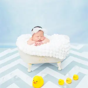 Panier d'aide à la pose photo pour bébé, baignoire en fonte pour la photographie de nouveau-nés - Product Image 2