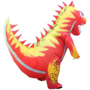 2024 Blow up Riding Dinosaur t-rex Dragon Ropa inflable Atmósfera divertida Accesorios Halloween Inflable Traje <span class=keywords><strong>de</strong></span> Mascota <span class=keywords><strong>de</strong></span> dibujos animados - Product Image 5