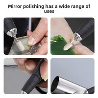 Roue de polissage en feutre, tige de 2,35 mm, roue abrasive en fibre pour le débavurage des moules et la finition miroir, accessoire pour machine de gravure