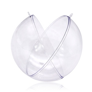 <span class=keywords><strong>Bolas</strong></span> de Navidad Rellenables de Plástico para Manualidades DIY, Esferas <span class=keywords><strong>Transparentes</strong></span> para Decorar el Árbol, Adornos y Regalos - Product Image 1