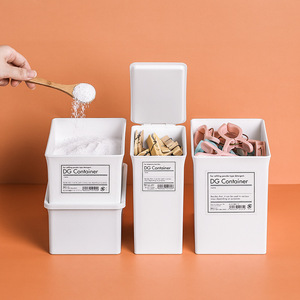 Dg Container Plastic <b>Storage</b> Box With Lid Rectangle Stackable For Laundry Detergent Household Use - Product Image 4