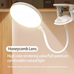 Lampe de lecture à pince décorative, lampe de bureau tactile flexible à intensité variable - Product Image 3