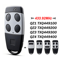 Para QZ1 QZ2 QZ3 QZ4 TXQ449100 TXQ449200 TXQ449300 TXQ449400 433.92MHz Control remoto de garaje/portón con código variable