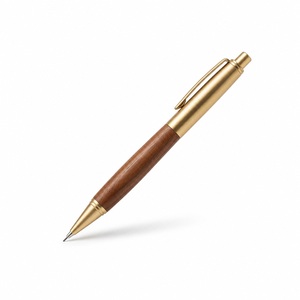 Lápiz Mecánico con Cuerpo de Madera de Nogal de 0.5 mm, Empuñadura de Latón Cepillado, Personalizable con Logotipo, Ideal para Regalo - Product Image 2