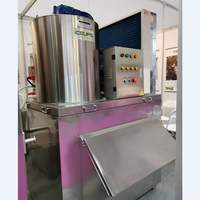 Machine à glace en flocons d'eau de mer CE 1T 2T 3T 5T, machine à glace en flocons de neige, prix pour le marché du poisson et des fruits de mer