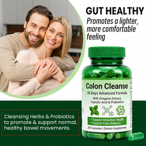 Cápsulas Veganas para el Colon, Fórmula Avanzada con Probióticos, Orégano y Ácido Caprílico para la Salud Intestinal y el Equilibrio de la Flora - Product Image 4