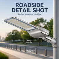 Lampadaire LED extérieur SMD étanche IP66 pour routes principales, 50W, 100W, 150W, 200W, avec photocellule, vente en gros