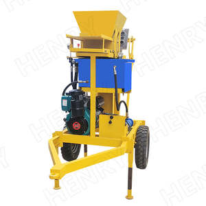 Nouvelle technologie Hr2-25 Machine mobile de fabrication de briques en terre cuite et de briques autobloquantes à moteur diesel avec pneus - Product Image 4