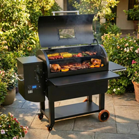 Gril à granulés de bois de style grand OEM de haute qualité pour fumeurs de barbecue GMG pour fumeurs de barbecue avec contrôleur PID Wifi bluetooth