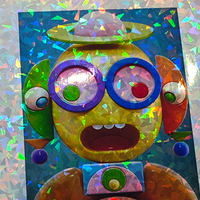 Prix d'usine Papier holographique métallique enduit de PP Papier laser Papier irisé brillant épais