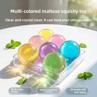 Balle anti-stress en caoutchouc souple en forme de sucre de malt Douyin, jouet raisin vert à rebond lent, pour la décompression, transfrontalier, pour tous les âges
