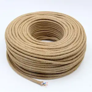 2 Meters Textile Power Cord With Dimmer Switch Textile Wire Fabric Braid Cable