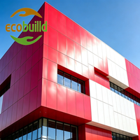 Panneau composite en aluminium Alucobond personnalisable, série couleurs brillantes, panneau ACP économique de 4 mm, revêtement mural extérieur pour bâtiments