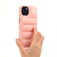 Étui de téléphone pour iPhone 11 11 Pro Max 12 13 Pro 14 Pro 14, de marque de luxe, résistant aux chocs, rembourré, style doudoune