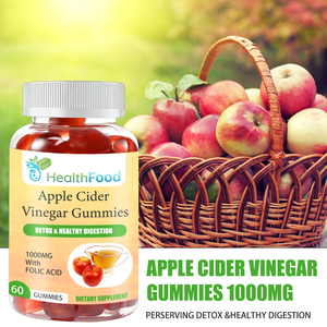 Gummies de Vinaigre de Cidre de Pomme en Gros avec Acide Folique pour Soutenir le Métabolisme des Nutriments et la Production d'Énergie, Gummies de Vitamine B12 - Product Image 6
