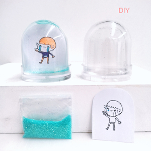 DIY Custom Souvenir Snow Globe Acrylic Photo <b>Empty</b> Plastic Craft <b>for</b> Do-It-Yourself Projects - Product Image 1