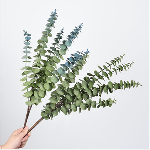 Feuilles d'eucalyptus artificielles Meng Jie 30cm-100cm, plante verte, bouquet décoratif, base florale, lot individuel - Product Image 3