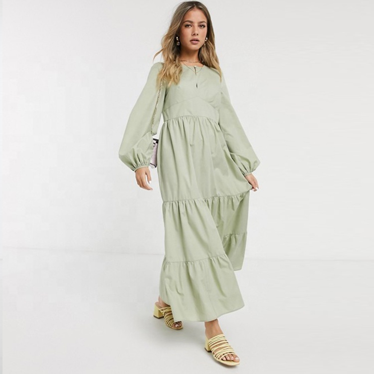 chinese dress ladies Timeless Poplin White Maxi Dress S main image 0