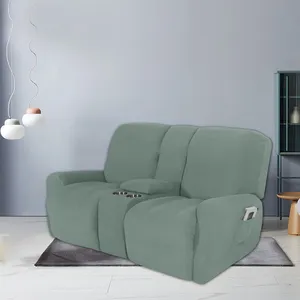 2 kişilik dayanıklı için Recliner kanepe kılıfı kalınlaşmış elastik uzanmış kanepe Slipcover