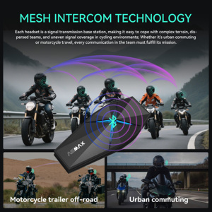 ASMAX F1 PRO Suministro de fábrica <span class=keywords><strong>Manos</strong></span> <span class=keywords><strong>libres</strong></span> Música Compartir Grupo Auriculares Casco Motocicleta Intercomunicador <span class=keywords><strong>Bluetooth</strong></span> - Product Image 4