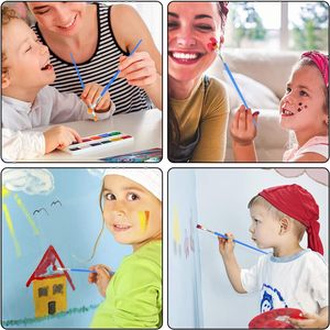 Bview Art 30 pièces ensemble de pinceaux plats en acrylique petits cheveux en nylon pinceaux de <span class=keywords><strong>peinture</strong></span> en vrac pour la <span class=keywords><strong>peinture</strong></span> - Product Image 6