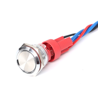 Bouton-poussoir momentané en métal de 22 mm, autre interrupteur étanche IP65 pour usage industriel multifonctionnel, métal industriel de 22 mm