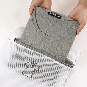 Bolsa de lavandería de malla para uso doméstico, bolsa de cuidado de ropa para <span class=keywords><strong>lavadora</strong></span>, bolsa de cuidado de ropa de malla antideformación Extra grande - Product Image 2