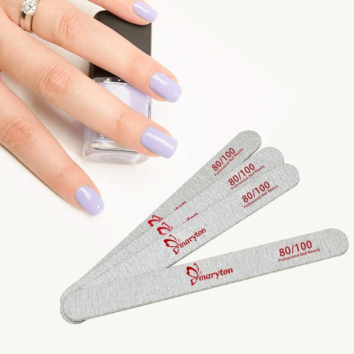Maryton Wholesale Colorful Crystal Disposable Nail File Manufacturer for Nail Art