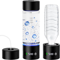 Großhandel Gesundheits-Anti-Aging High-End Wasserstoff-Wasserflasche 2500PPB 460ml Glas Tragbar für Haushalt & Outdoor-Nutzung