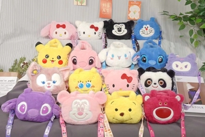 Nhà Máy sanrioes túi của tôi kuromi giai điệu cinnamoroll khâu Kitty Pikachu sang trọng Ba lô phim hoạt hình phim hoạt hình túi xách đồ chơi - Product Image 3