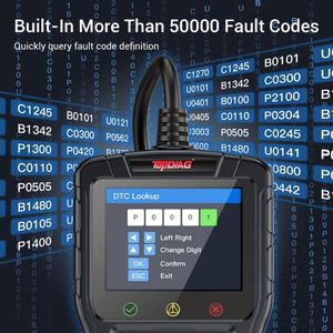 2026 TOPDIAG M60 12 V Automotive <b>Diagnostic</b> <b>Tool</b> Full OBD Functions ECU Reset Scanner 1 Year Warranty for Cars OBD2 Motorcycles - Product Image 5
