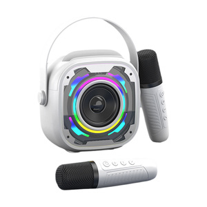 RGB Led Portable Custom Logo KTV Machine System <b>Mini</b> Sound Box Mp3 Player Music <b>Speaker</b> - Product Image 2