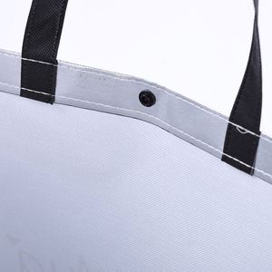 กระเป๋าผ้าสปันบอนด์แบบกำหนดเอง กระเป๋าช้อปปิ้งนำกลับมาใช้ใหม่ได้ พร้อมโลโก้ตามสั่ง กันน้ำ - Product Image 3