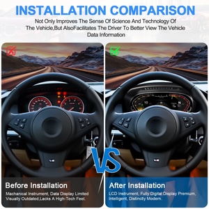 NaviHua 12.3 Inch Upgrade LCD Digital Cluster <b>Speedometer</b> Instrument with Carplay New Auto Meter <b>for</b> BMW 5 Series E60 2003-2010 - Product Image 2