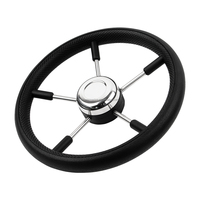 Nouveau design Accessoires pour bateaux Casque de direction pour bateaux de vitesse Volant en acier inoxydable Pièces d'équipement pour bateaux