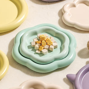 Fábrica personalizada al por mayor Popular lindo plato de cerámica para mascotas cachorro tazón gato perro comida tazón de alimentación gatito gato comida tazón de cerámica plato - Product Image 1