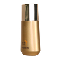 Conteneur vide de bâton de protection solaire de marque privée 45ml bouteille de pompe à presser en plastique avec bouchon à vis pour emballage de crème