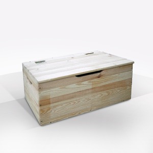 Cassettiera in Legno Massello Naturale 73x35x33 cm - Product Image 1