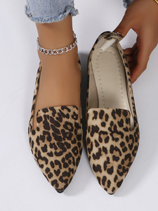 Nouvelles chaussures décontractées pour femme adulte, imprimé léopard, baskets confortables en toile, à bout fermé, design plat en PVC, mocassins à enfiler - Product Image 6
