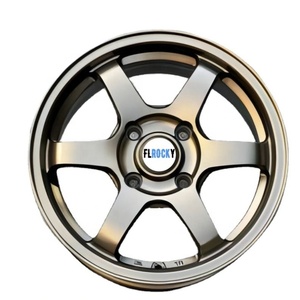 Jantes Flrocky <span class=keywords><strong>CHEN</strong></span> 15 17 18 pouces légères à formage par flux, vente chaude, pour voitures particulières, style RAYS Te37 Deep Dish - Product Image 1