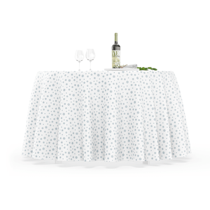 Satin bảng RUNNER cho đám cưới trắng Jacquard Polyester Khăn Trải Bàn giá bán buôn với logo kinh doanh tùy chỉnh màu sắc rắn dệt - Product Image 3