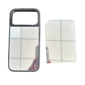 Étui de téléphone pour iPhone 17 Pro Max avec panneau arrière remplaçable 2-en-1, miroir de maquillage de luxe en plastique et porte-cartes découpé - Product Image 4