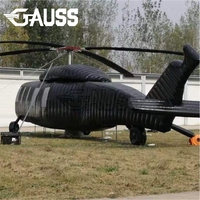 Modèle d'hélicoptère Black Hawk gonflable grandeur nature à prix d'usine, simulateur de chasseur géant, avion gonflable à l'échelle réelle
