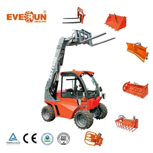 Everun ERT1500 CE 1.35ton micro articulated small construction hydraulic telehandler telescopic mini wheel loader