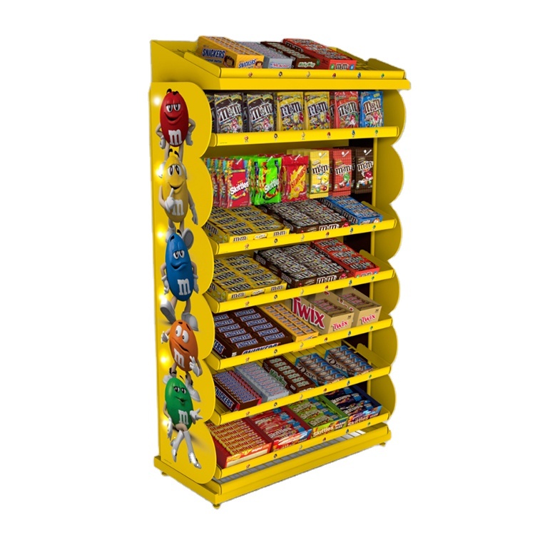 Customized Countertop Metal Display Stand Candy Display Rack Splendid Candy Rack Display for Supermarket — view 2