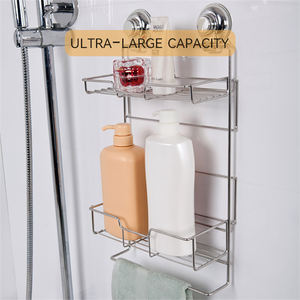 Étagère Murale de Rangement en Acier Inoxydable 304 pour Toilettes et Salle de Bain, <span class=keywords><strong>Sans</strong></span> Perçage, pour Cuisine - Product Image 2