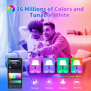 Rgbcw mờ màu Wifi E27 E26 9 wát LED <span class=keywords><strong>bluetooth</strong></span> ánh sáng bóng đèn bombillos LED tuya cuộc sống thông minh App Alexa Google - Product Image 4