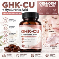 Qualité supérieure OEM GHK-CU Softgels de cuivre antioxydant, peptide de cuivre pour le bien-être de la peau et des cheveux, soutien pour les femmes