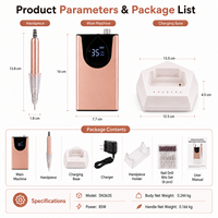 Máquina Profesional de Manicura Eléctrica sin Escobillas de 35000 RPM, Lima de Uñas Portátil, Herramienta de Manicura, OEM, ODM, Logotipo Personalizado de Fábrica