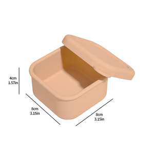 Boîte à bento carrée portable avec couvercle en silicone, récipients à collation pour nouveau-nés, chauffables, étanches, sans BPA, préservant la fraîcheur, 1-3L - Product Image 5